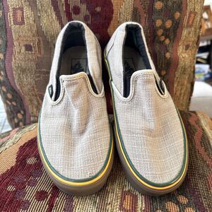 VANS Rasta Hemp Pack Classic Slip-On Women Size 6.5 Skate Shoes Casual Sneakers